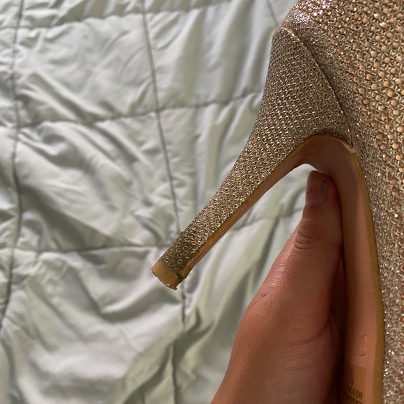 rose gold sparkly heels - Picture 4 of 11